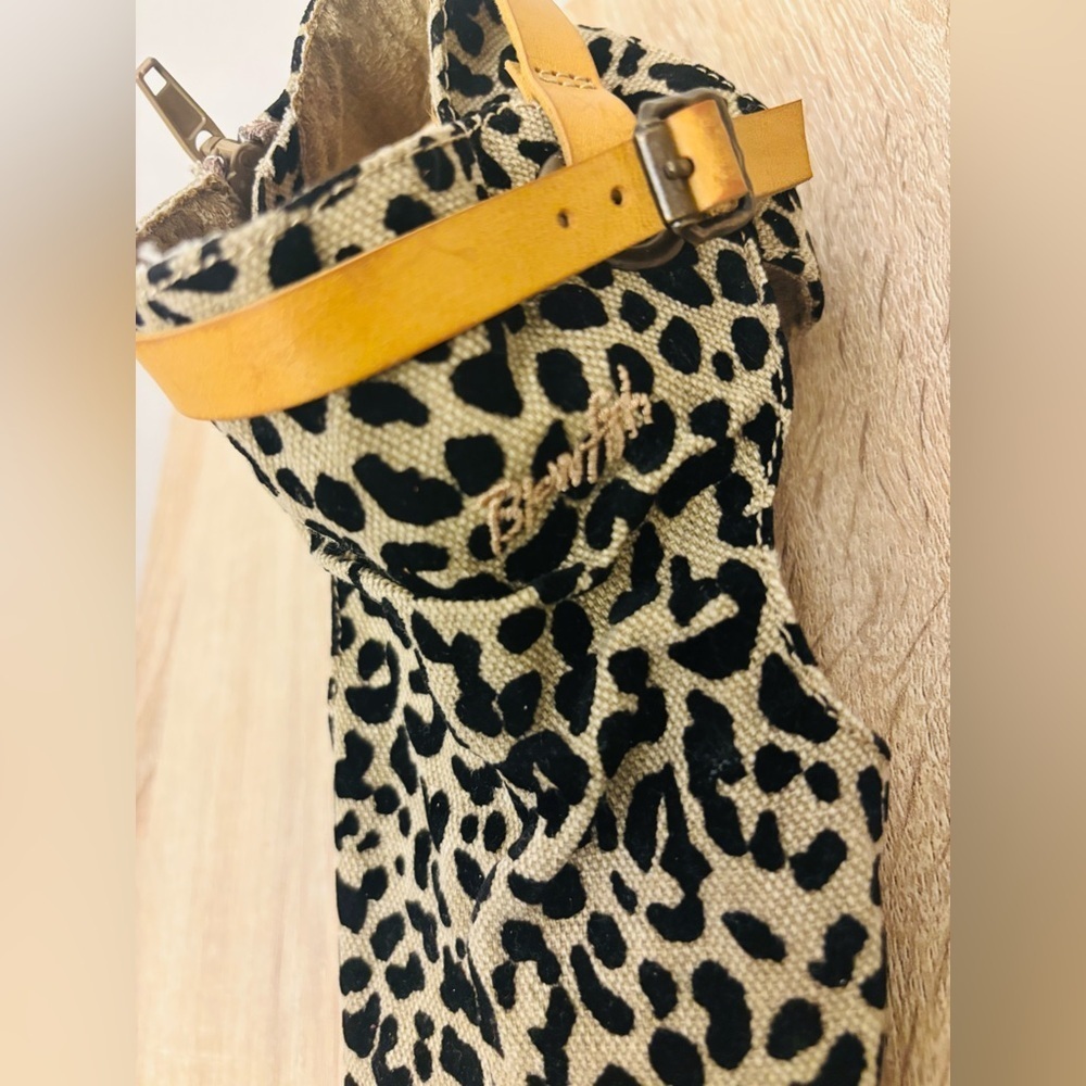 Blowfish Bluemoon animal print Shoe Sandals Size 8 - Picture 6 of 11